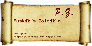 Puskás Zoltán névjegykártya
